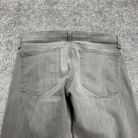 Rag & Bone The Dre Boyfriend Denim Jeans Womens 26 Aged Grey Mid Rise Stretch - Picture 4 of 16